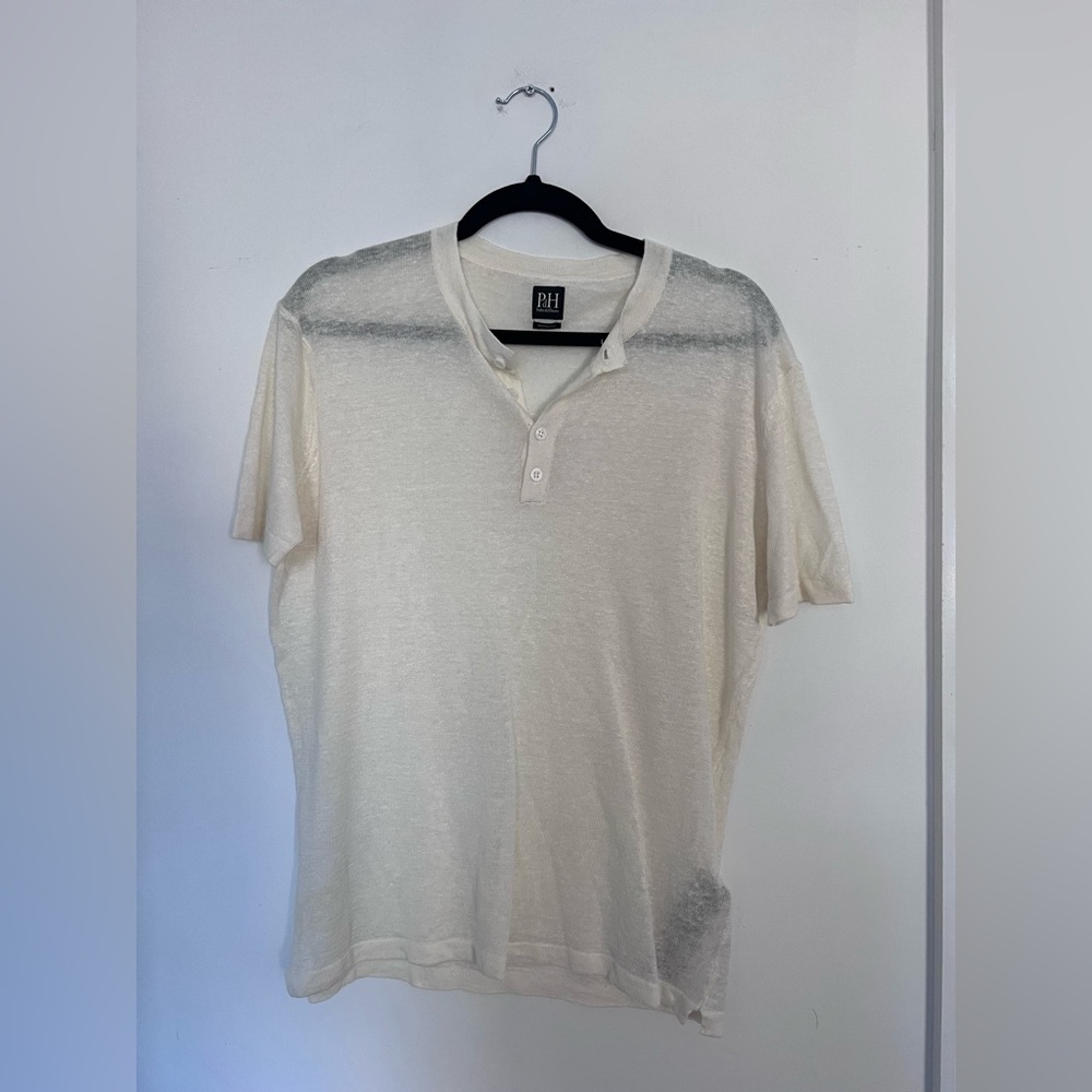 NWOT Pedro del Hierro men's linen short sleeve shirt in size S